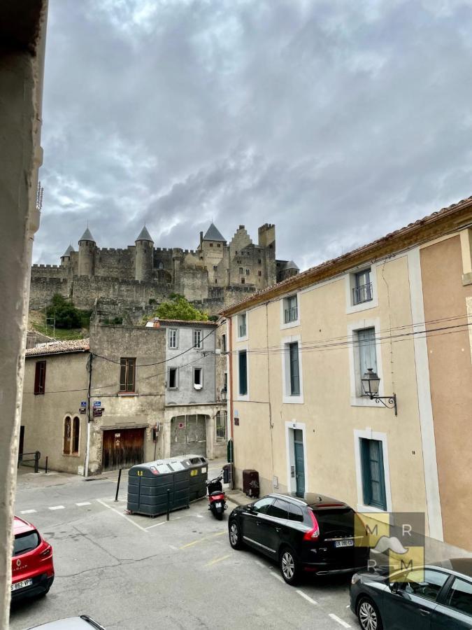 Le Templier Vue Cite Pied Cite Medievale Neuf Carcasona Exterior foto